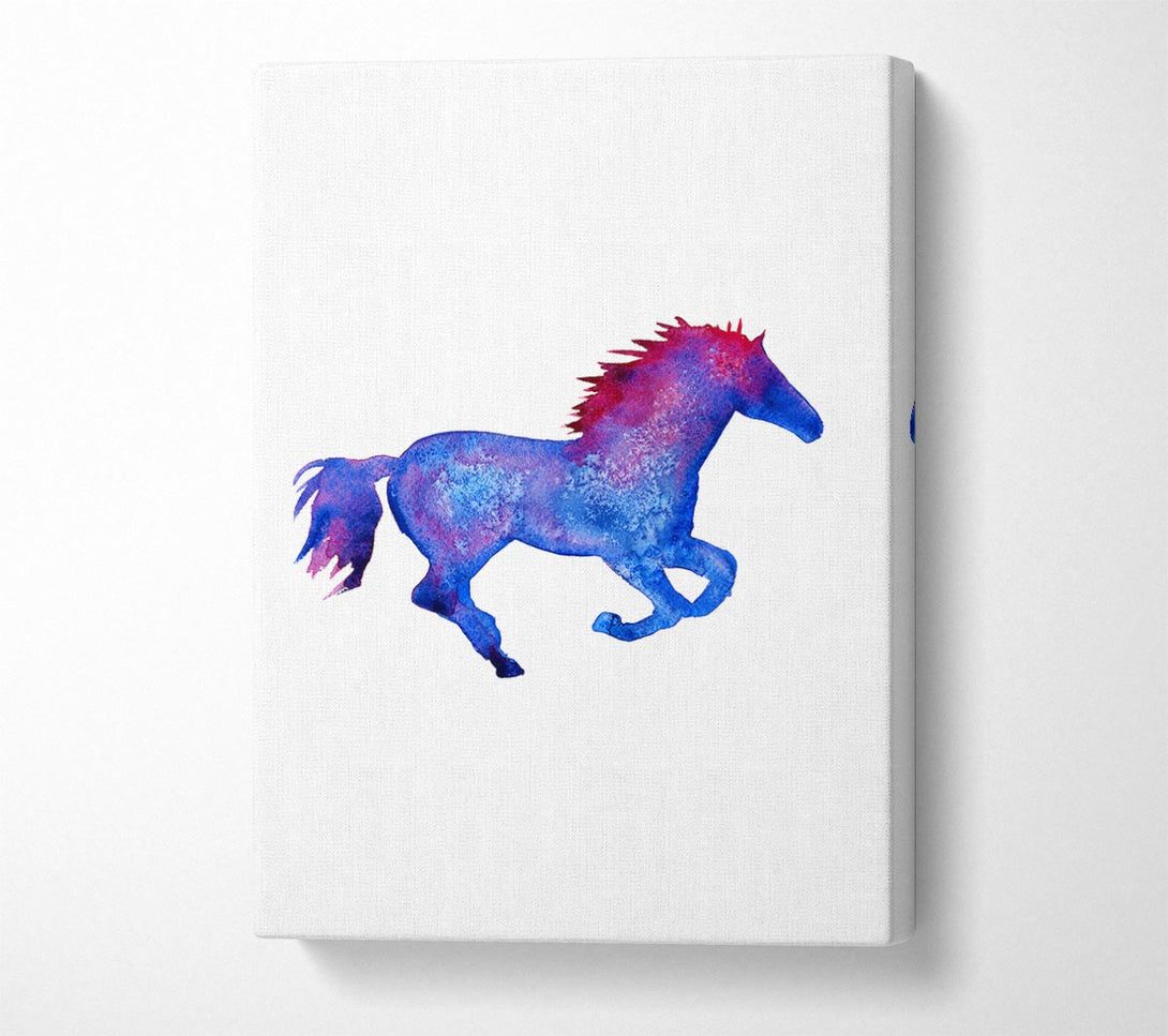 A Canvas Print of Watercolour Horse Canvas Wall Art
