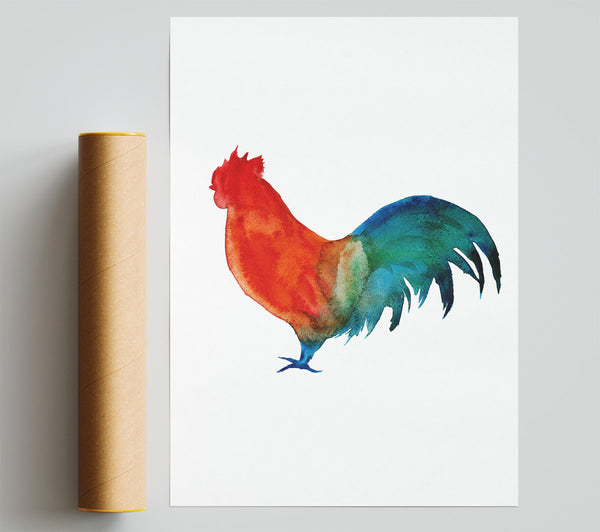 Rainbow Hen Giclee Print