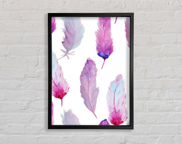Pink Indian Feathers 2 Framed Print