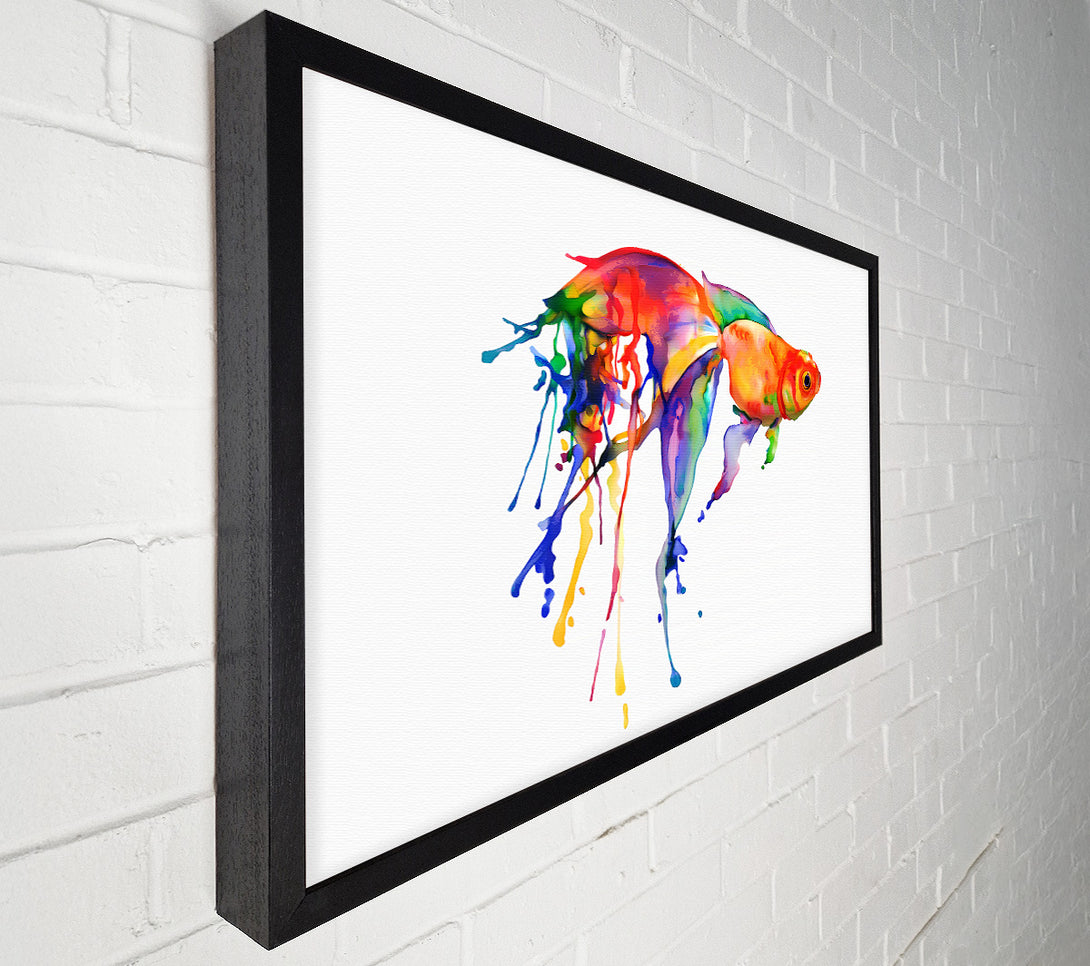  A Canvas Print of Rainbow Goldfish Canvas Wall Art