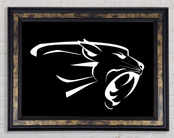 Panther teeth Framed Print
