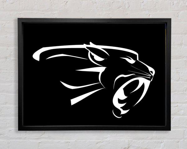Panther teeth Framed Print