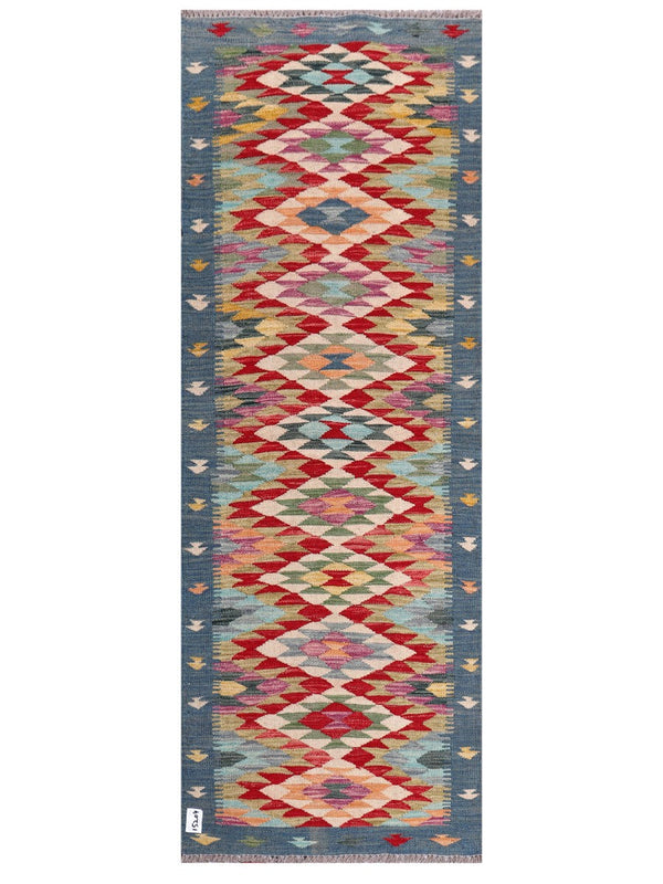 Maimana Afghanistan Kilim Rug - 199 x72 cm