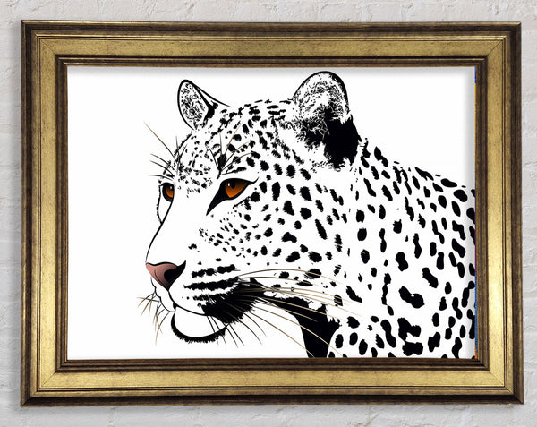 Leopard Eyes Framed Print