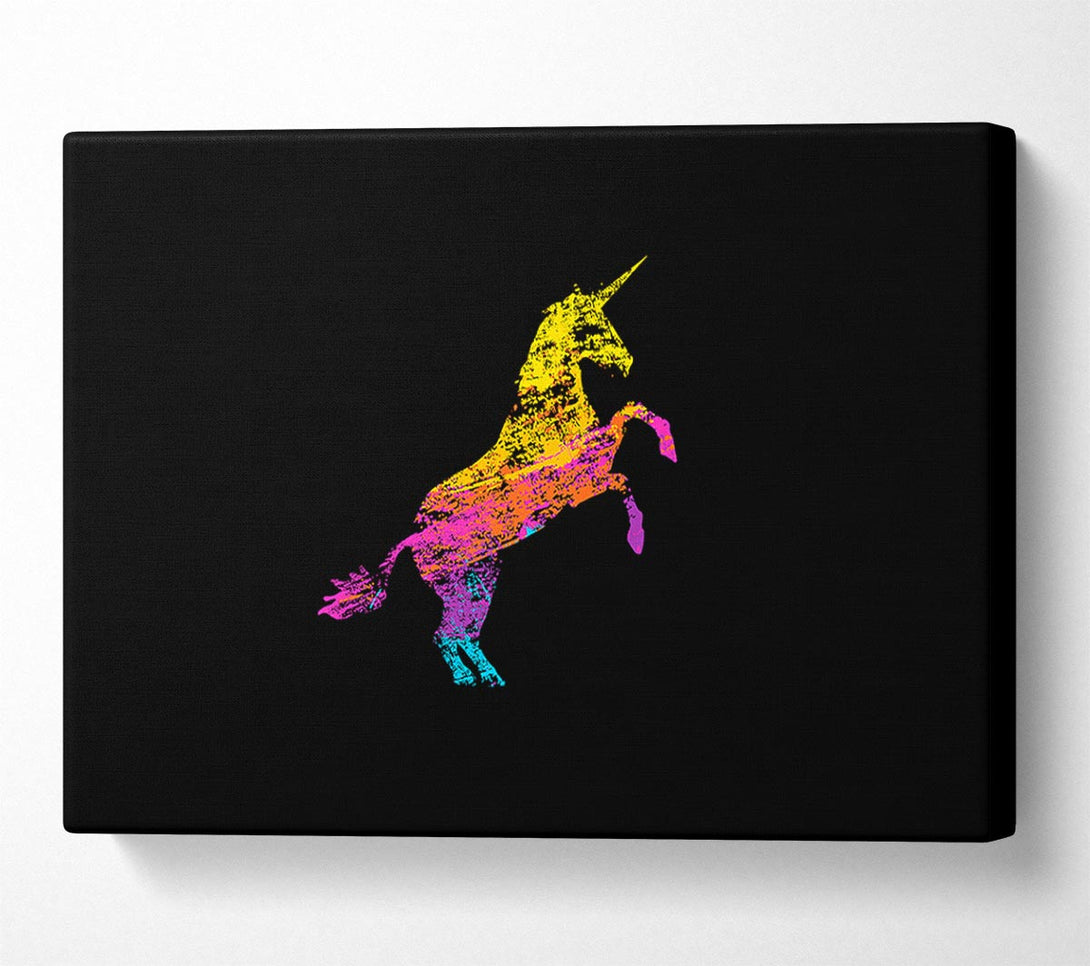  A Canvas Print of Rainbow Unicorn Canvas Art
