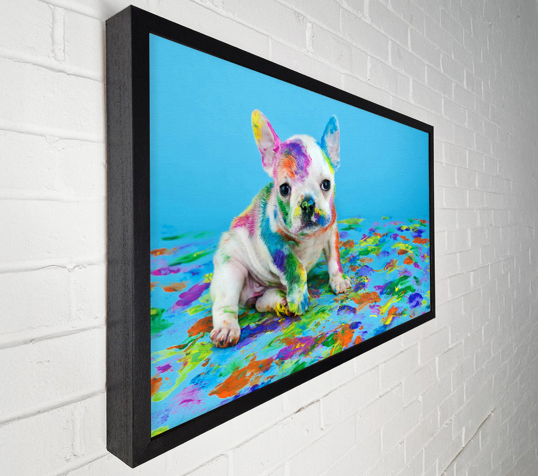  A Canvas Print of French Bulldog Paint Party Canvas Wall Art