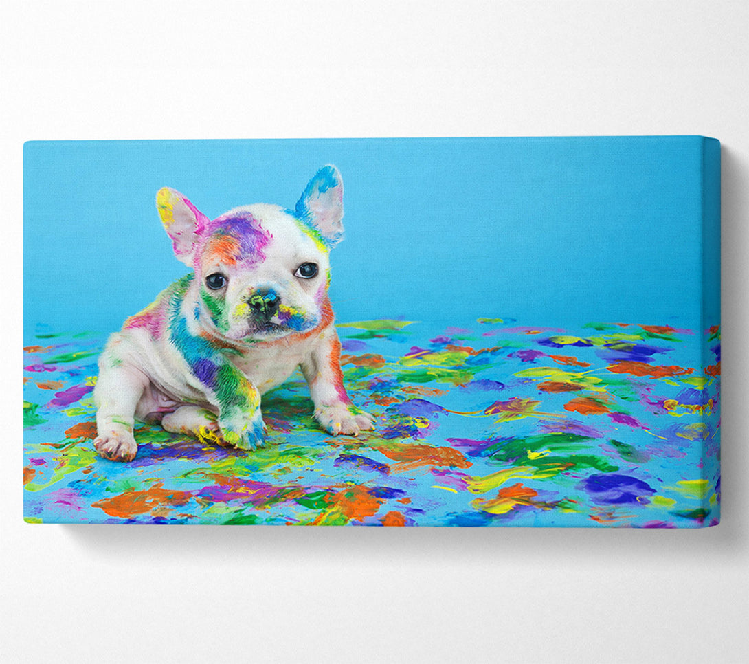  A Canvas Print of French Bulldog Paint Party Canvas Wall Art