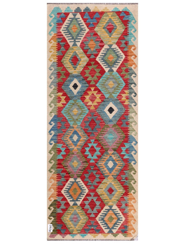 Maimana Afghanistan Kilim Rug - 198 x78 cm