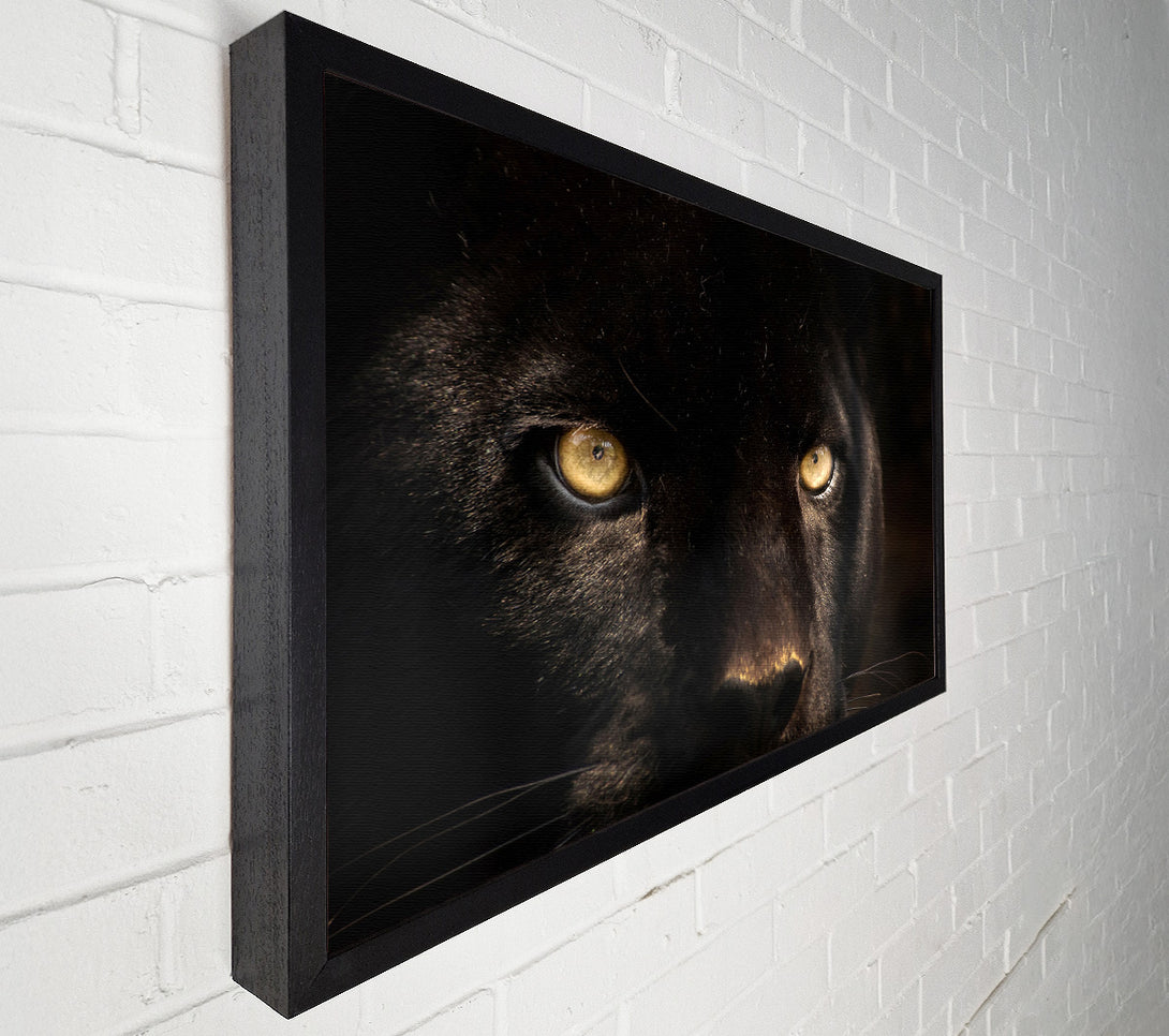  A Canvas Print of Black Panther Face Canvas Art