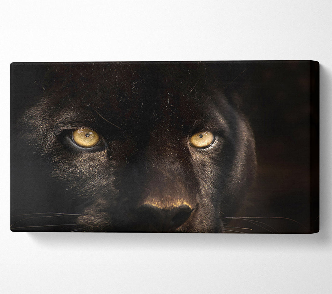  A Canvas Print of Black Panther Face Canvas Art