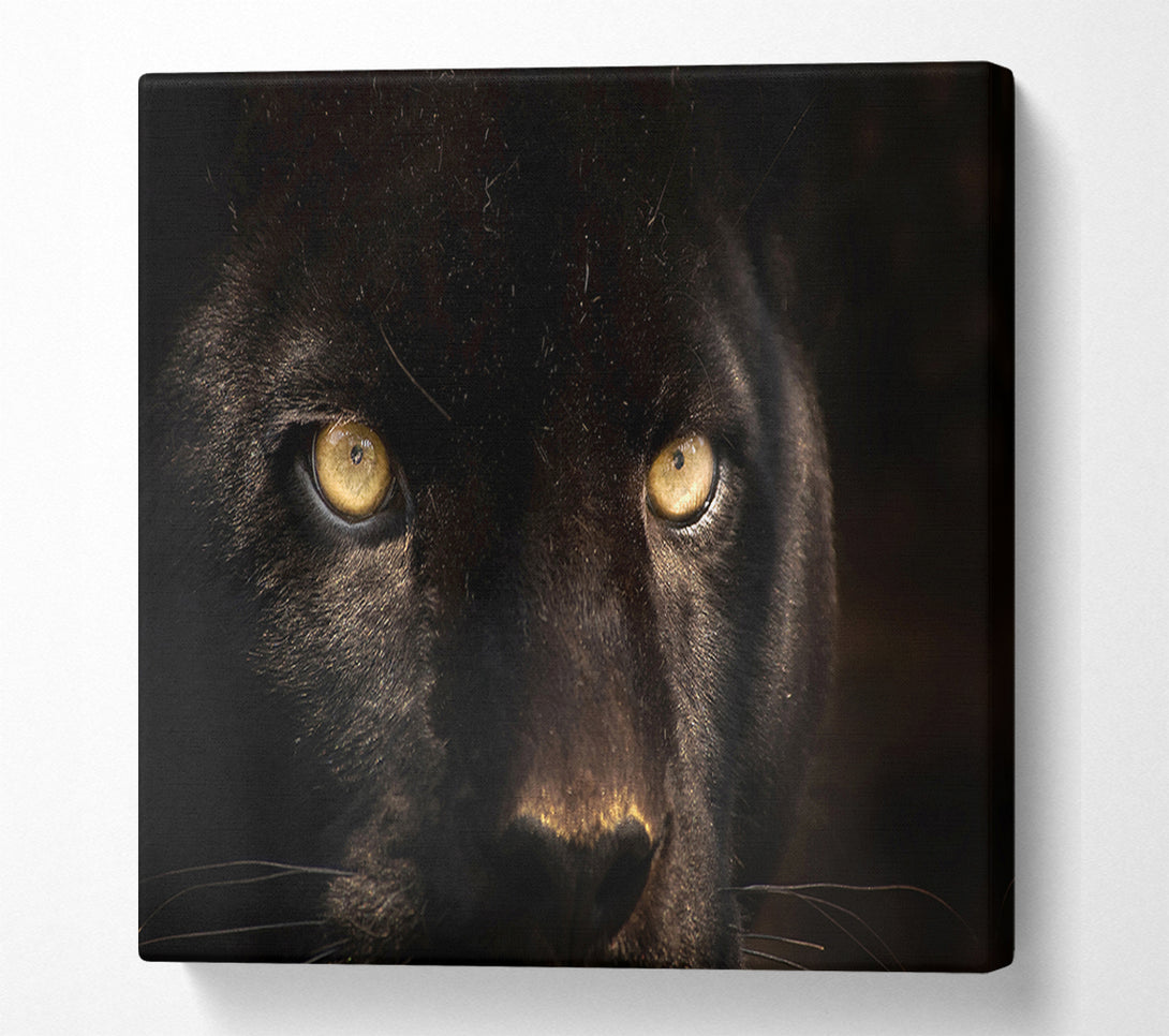  A Canvas Print of Black Panther Face Canvas Art
