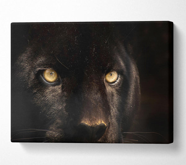  A Canvas Print of Black Panther Face Canvas Art