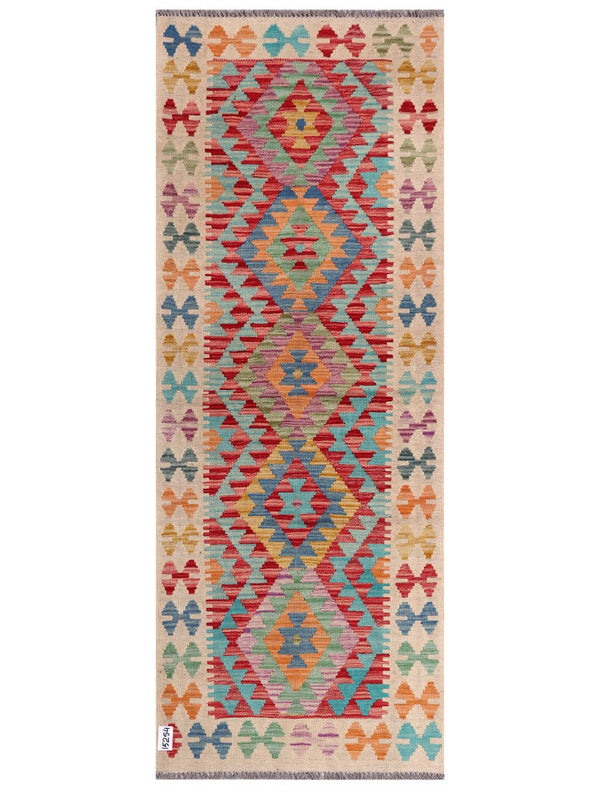 Maimana Afghanistan Kilim Rug - 195 x75 cm