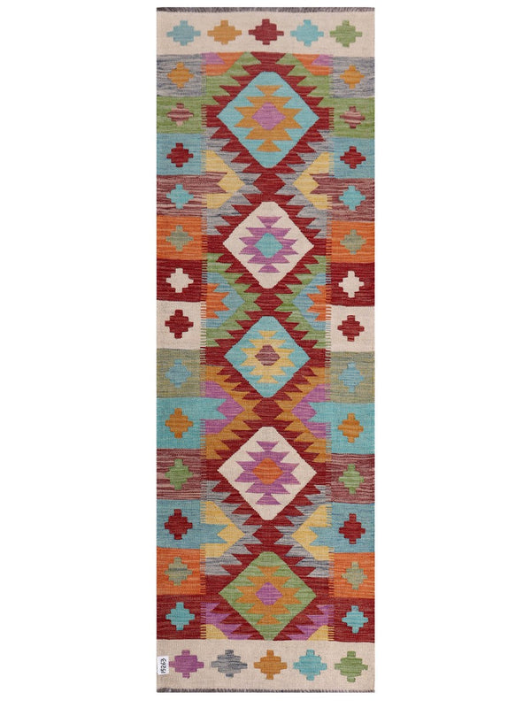 Maimana Afghanistan Kilim Runner - 248 x 79 cm