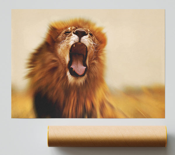 King Of The Jungle Lion Roar Poster