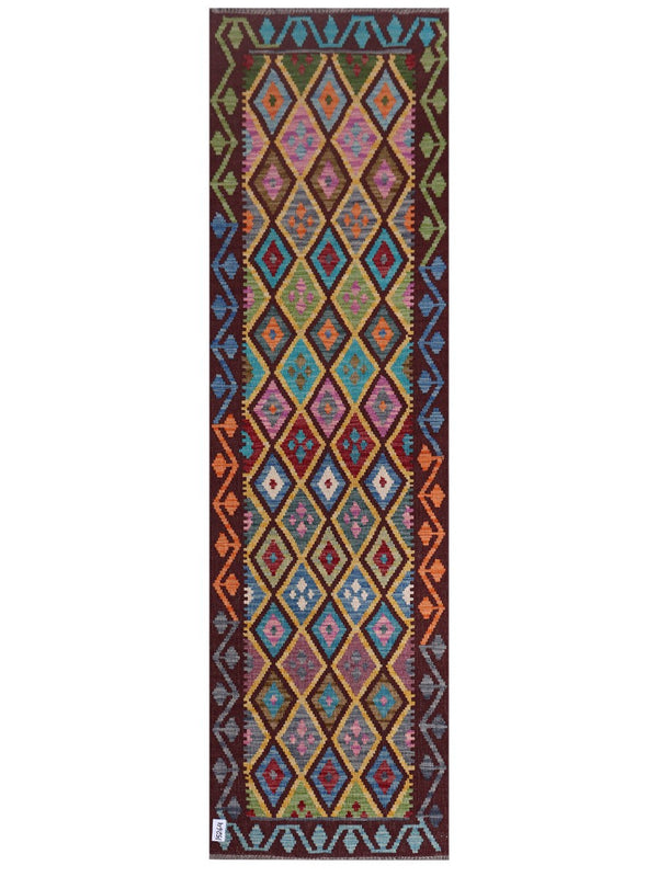 Maimana Afghanistan Kilim Runner - 254 x 73 cm