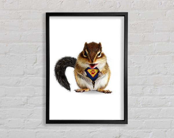 Super Squirrel Framed Print