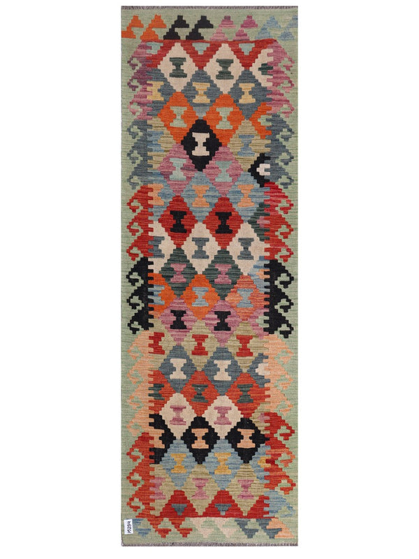 Maimana Afghanistan Kilim Runner - 242 x 81 cm