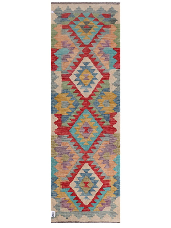 Maimana Afghanistan Kilim Runner - 249 x 80 cm