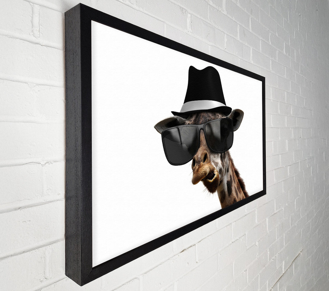  A Canvas Print of Mafia Giraffe Canvas Print