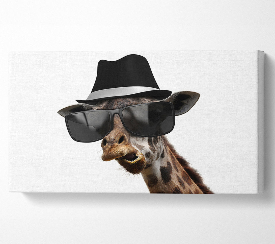  A Canvas Print of Mafia Giraffe Canvas Print