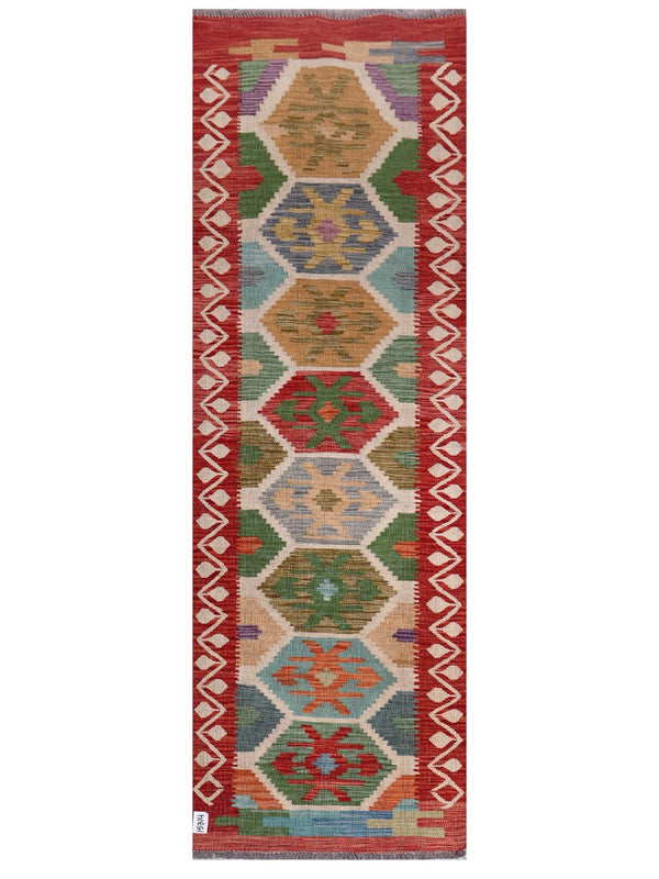 Maimana Afghanistan Kilim Rug - 243 x80 cm
