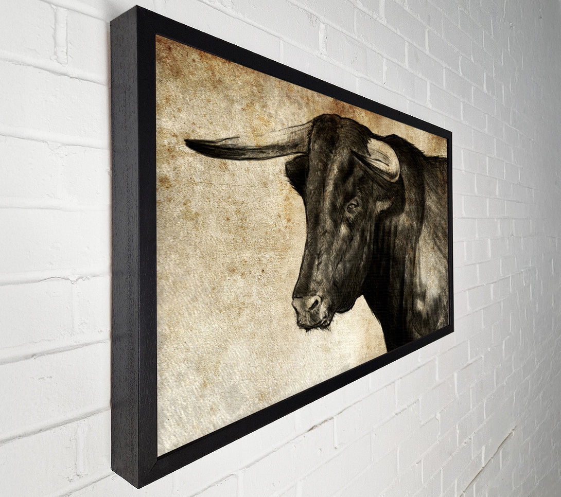  A Canvas Print of Bull Horns Canvas Wall Art