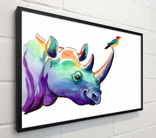 Rainbow Rhino Bird