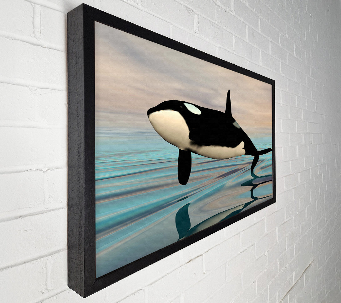  A Canvas Print of Killer Whale Jump Canvas Art