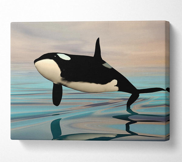  A Canvas Print of Killer Whale Jump Canvas Art