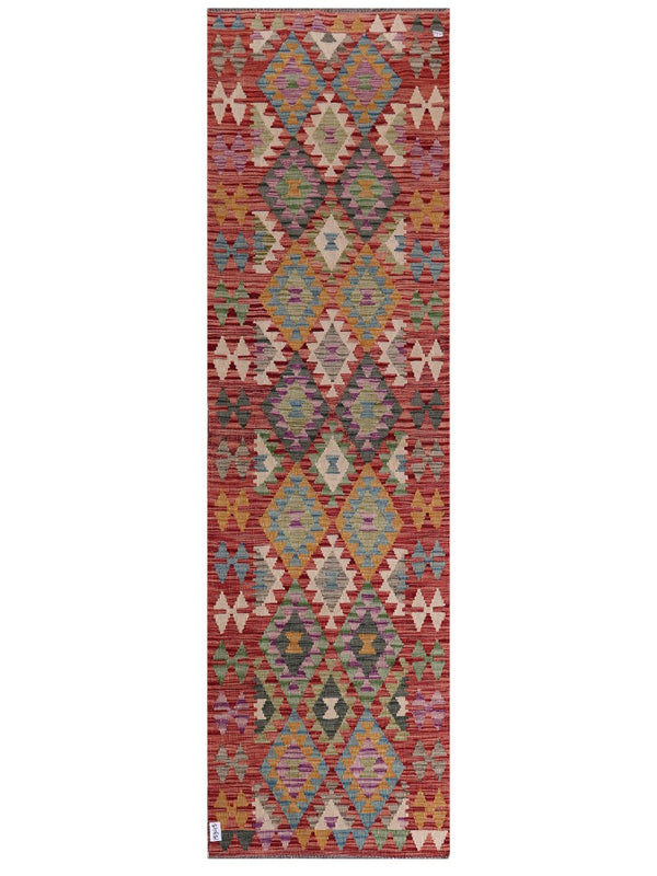 Maimana Afghanistan Kilim Runner - 296 x 86 cm