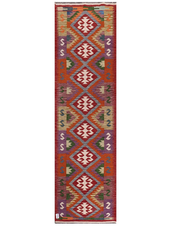 Maimana Afghanistan Kilim Runner - 300 x 85 cm