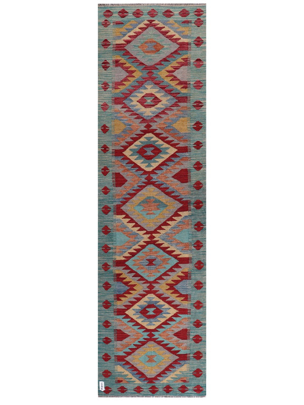 Maimana Afghanistan Kilim Runner - 293 x 82 cm