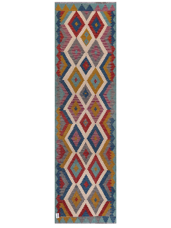 Maimana Afghanistan Kilim Runner - 297 x 84 cm