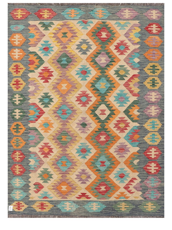 Maimana Afghanistan Kilim Rug - 205 x150 cm
