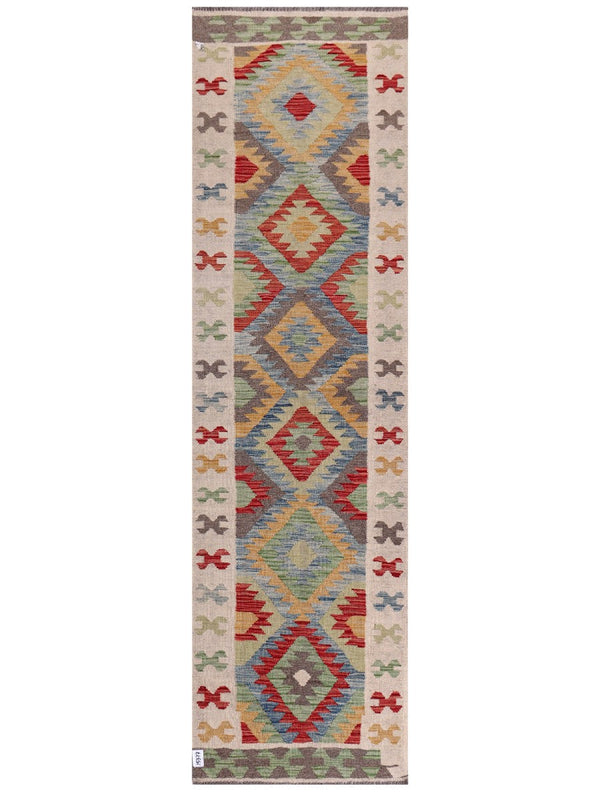 Maimana Afghanistan Kilim Runner - 279 x 79 cm