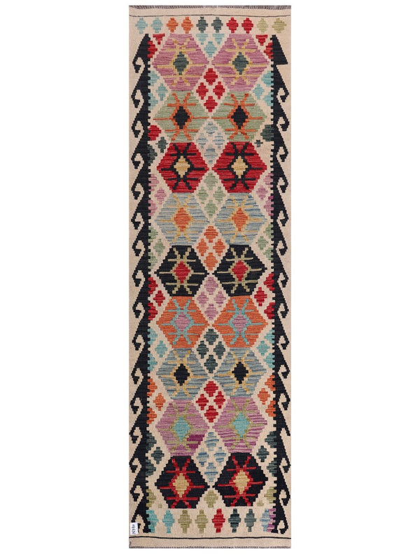 Maimana Afghanistan Kilim Runner - 293 x 89 cm