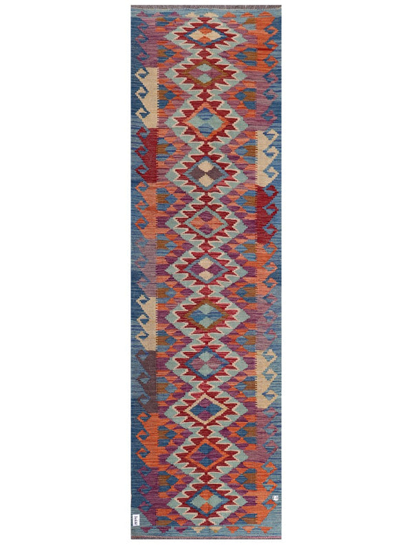Maimana Afghanistan Kilim Runner - 299 x 86 cm