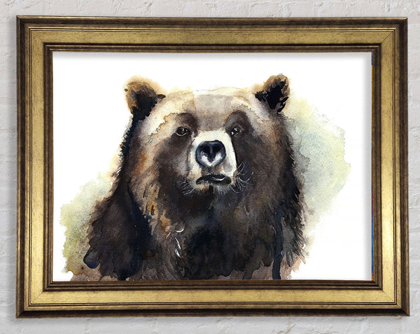 Grumpy Bear Framed Print