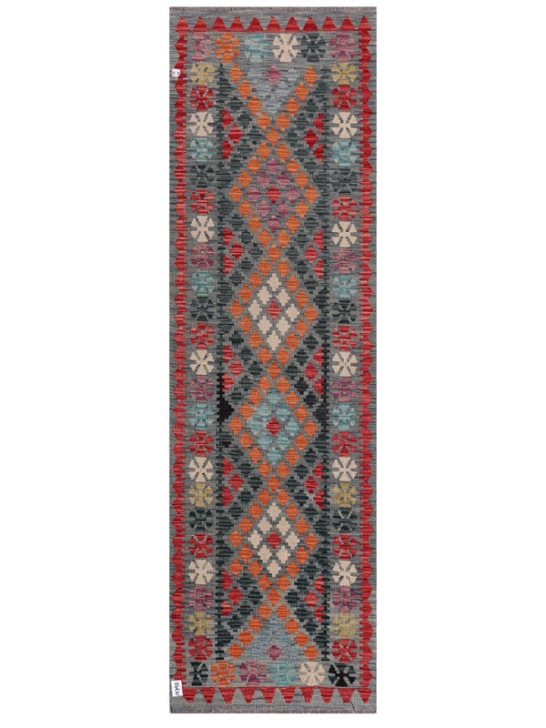 Maimana Afghanistan Kilim Runner - 288 x 86 cm