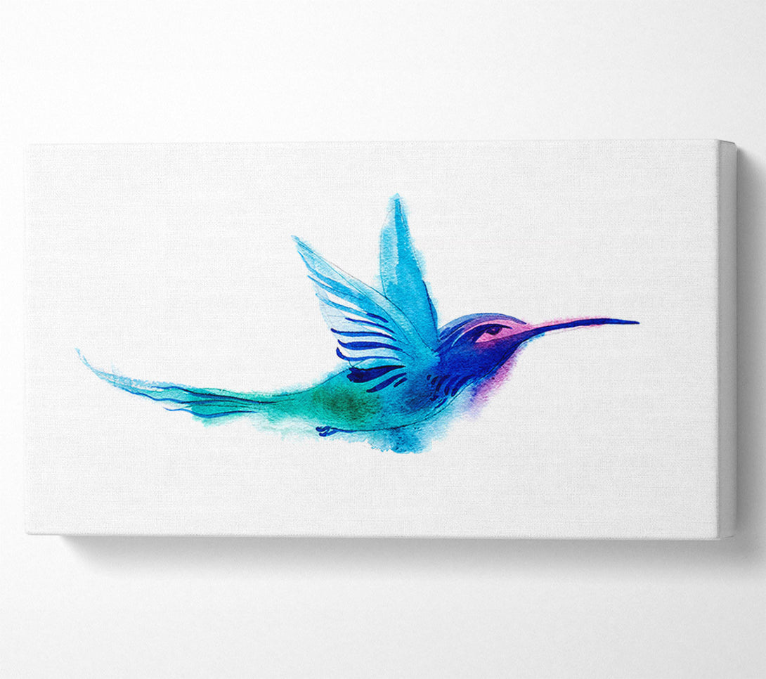  A Canvas Print of Elegant Rainbow Bird Canvas Art