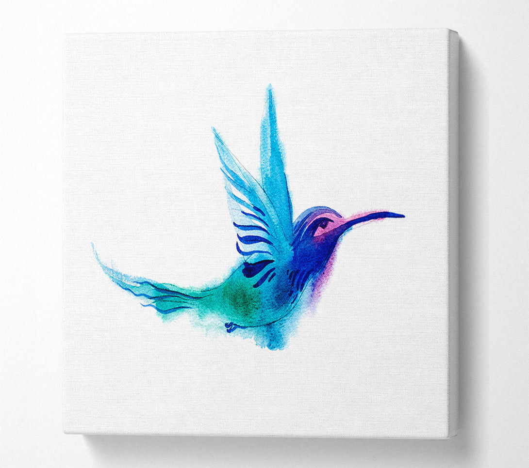  A Canvas Print of Elegant Rainbow Bird Canvas Art