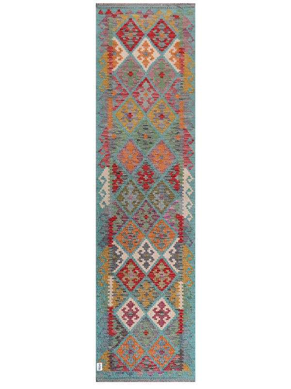 Maimana Afghanistan Kilim Runner - 295 x 79 cm