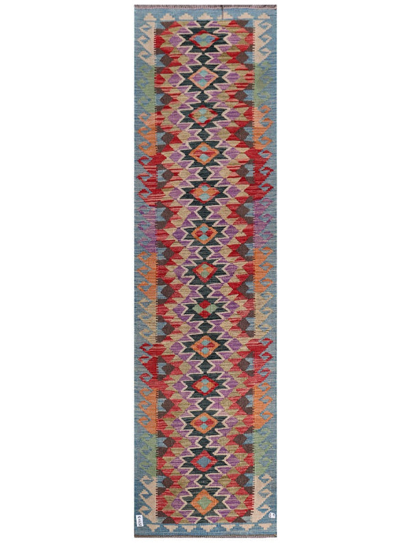 Maimana Afghanistan Kilim Runner - 297 x 81 cm