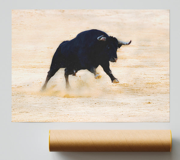 Bull Play Giclee Print