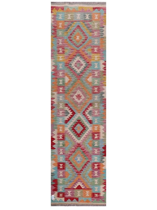 Maimana Afghanistan Kilim Runner - 305 x 84 cm