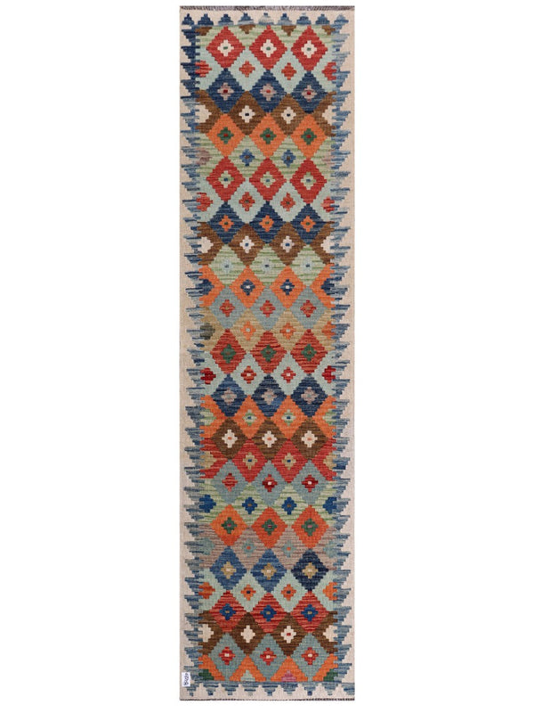 Maimana Afghanistan Kilim Runner - 303 x 78 cm