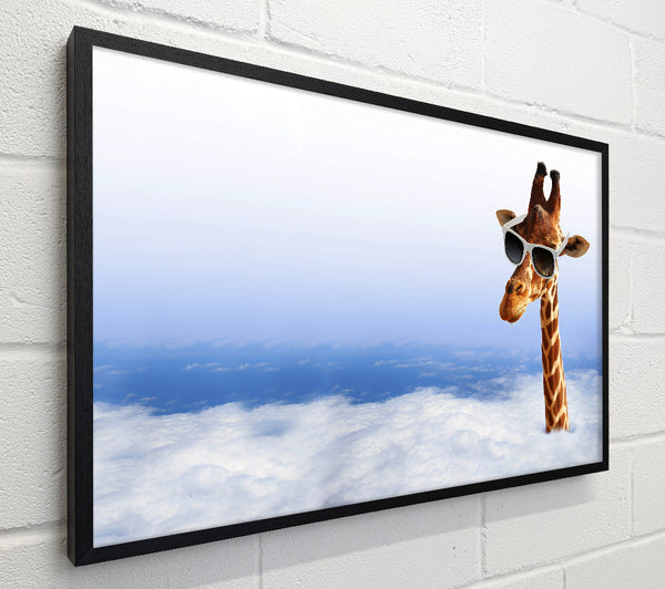Giraffe Head In The Clouds