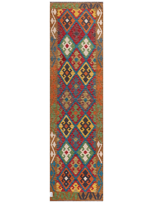 Maimana Afghanistan Kilim Runner - 308 x 84 cm