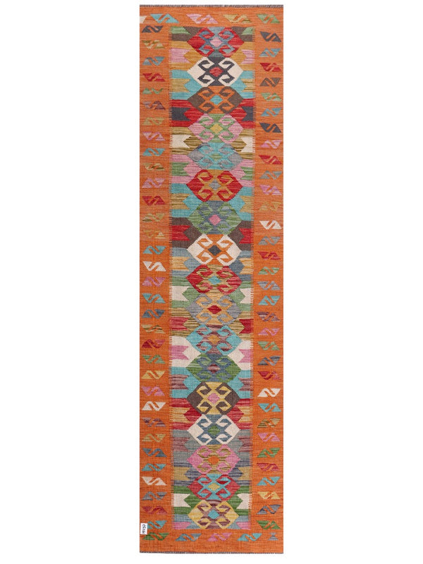 Maimana Afghanistan Kilim Runner - 307 x 82 cm